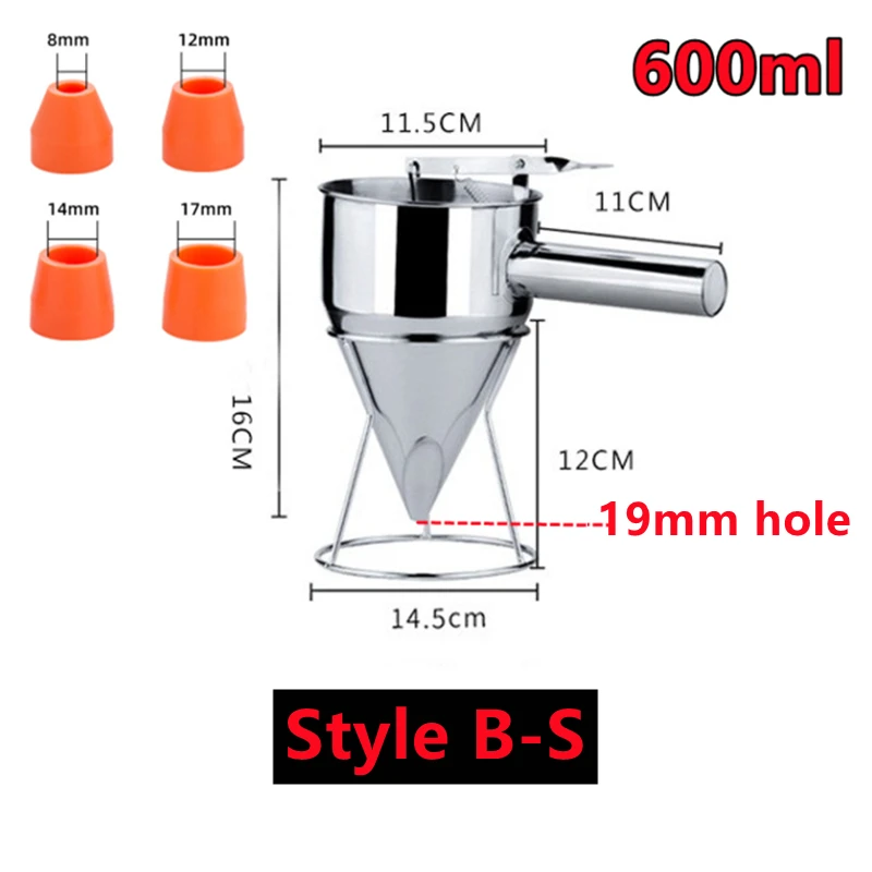 OctoMix Stainless Steel Batter Dispenser - Image 9