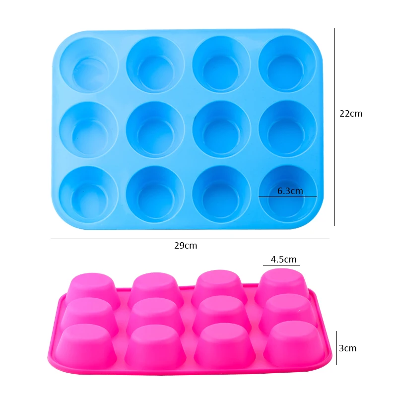 MiniBake Pro Silicone 12-Hole Muffin Mold - Image 3