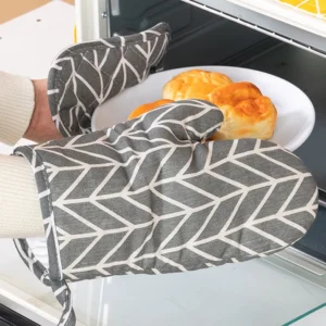 LuxeGuard Linen Oven Mitts