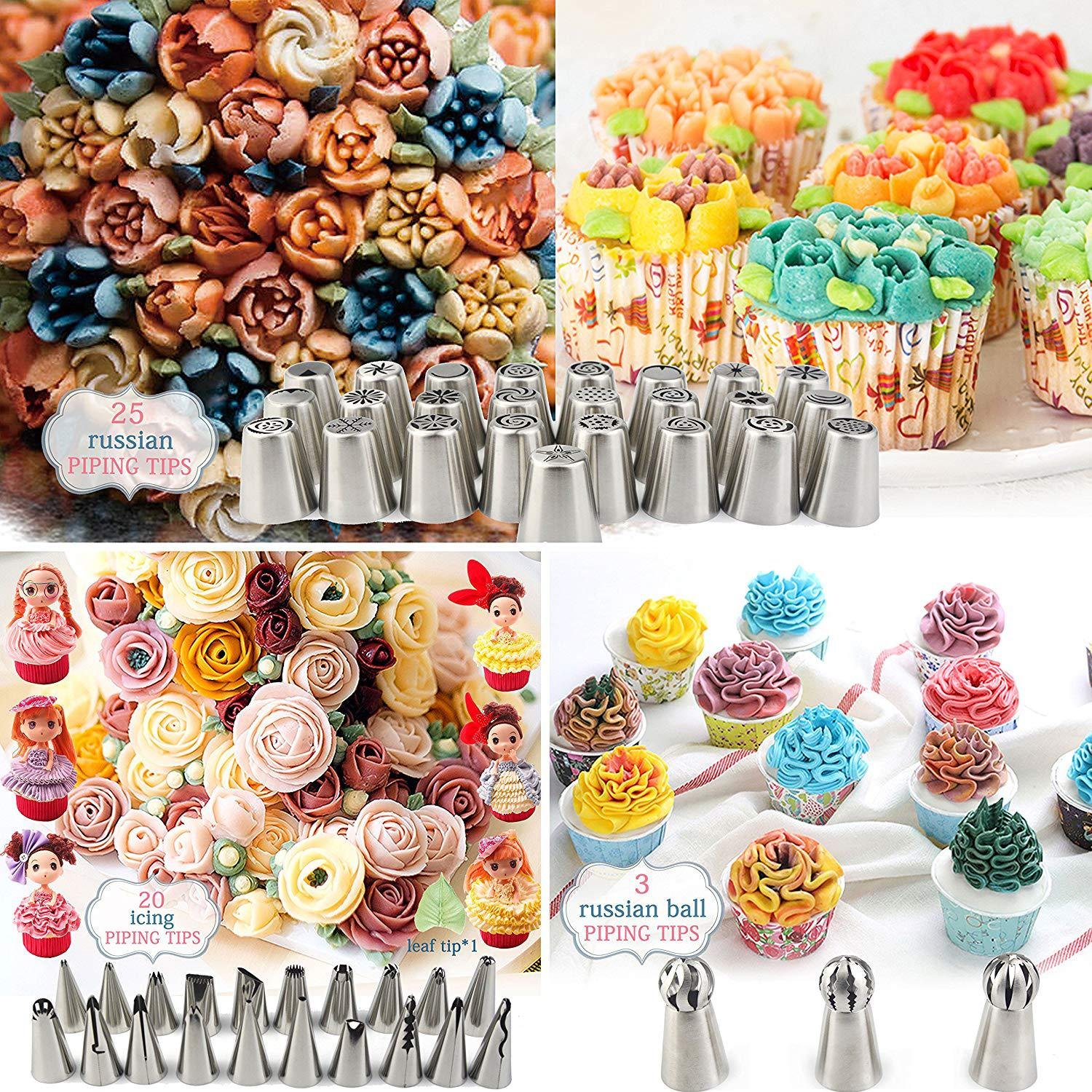 88-Piece Stainless Steel Russian Piping Tip Set - Image 5